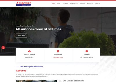 Ampower website design