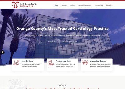 South Orange County Cardiology Group website design