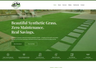 Family Turf website design