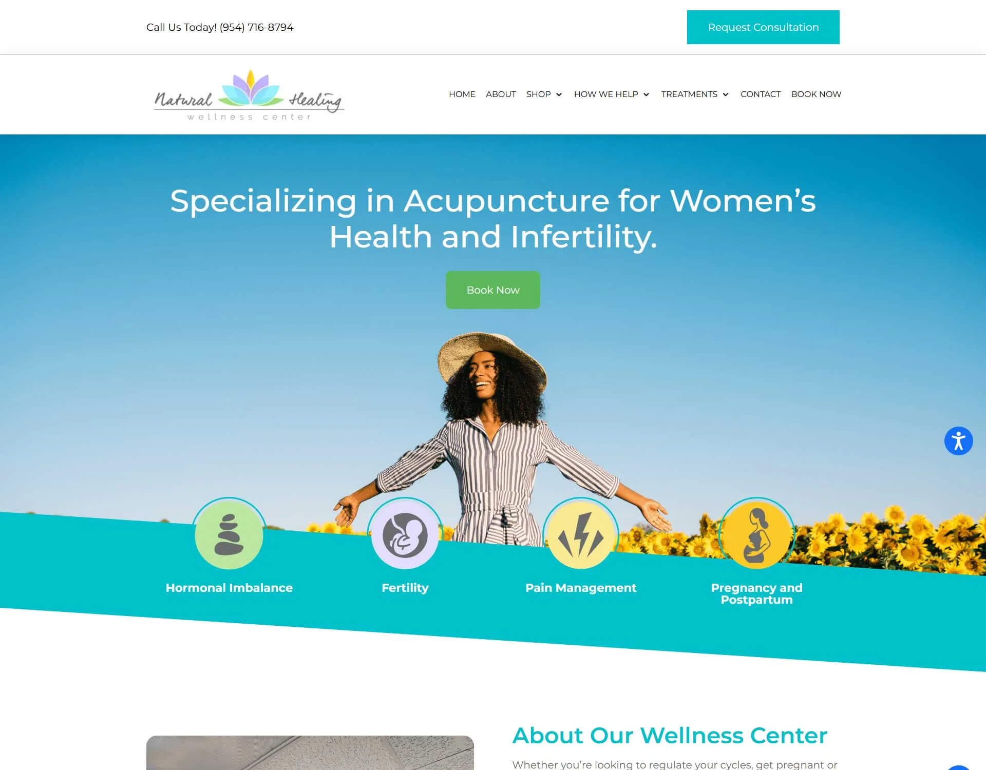 Natural Healing website design