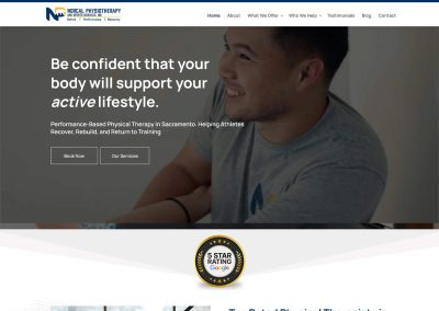 Norcal Physiotherapy website design